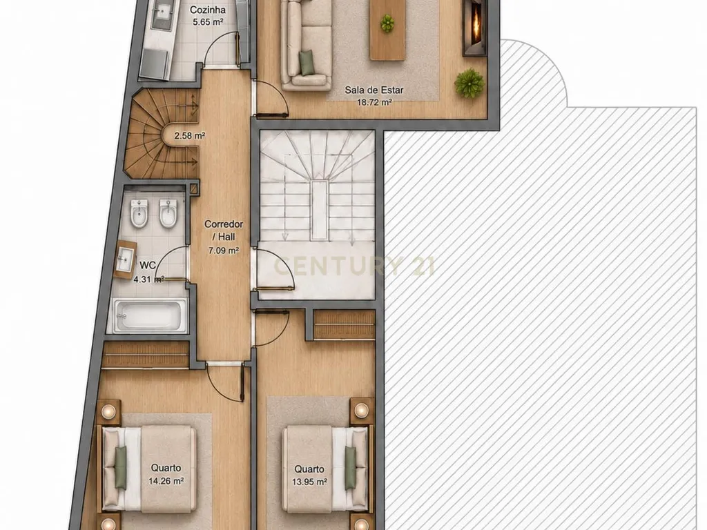 T3+2 Duplex renovado no Carvalhido, Porto | 147 m² - Image 54