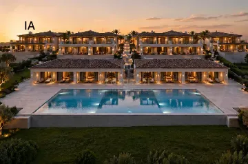 Fotografia 6 de Terreno de Vale Canada Norte - Ferragudo Terreno com projeto aprovado para construção de um Hotel com 46 quartos,  próximo de um dos melhores campos de golfe do país. A área total é de 14.32