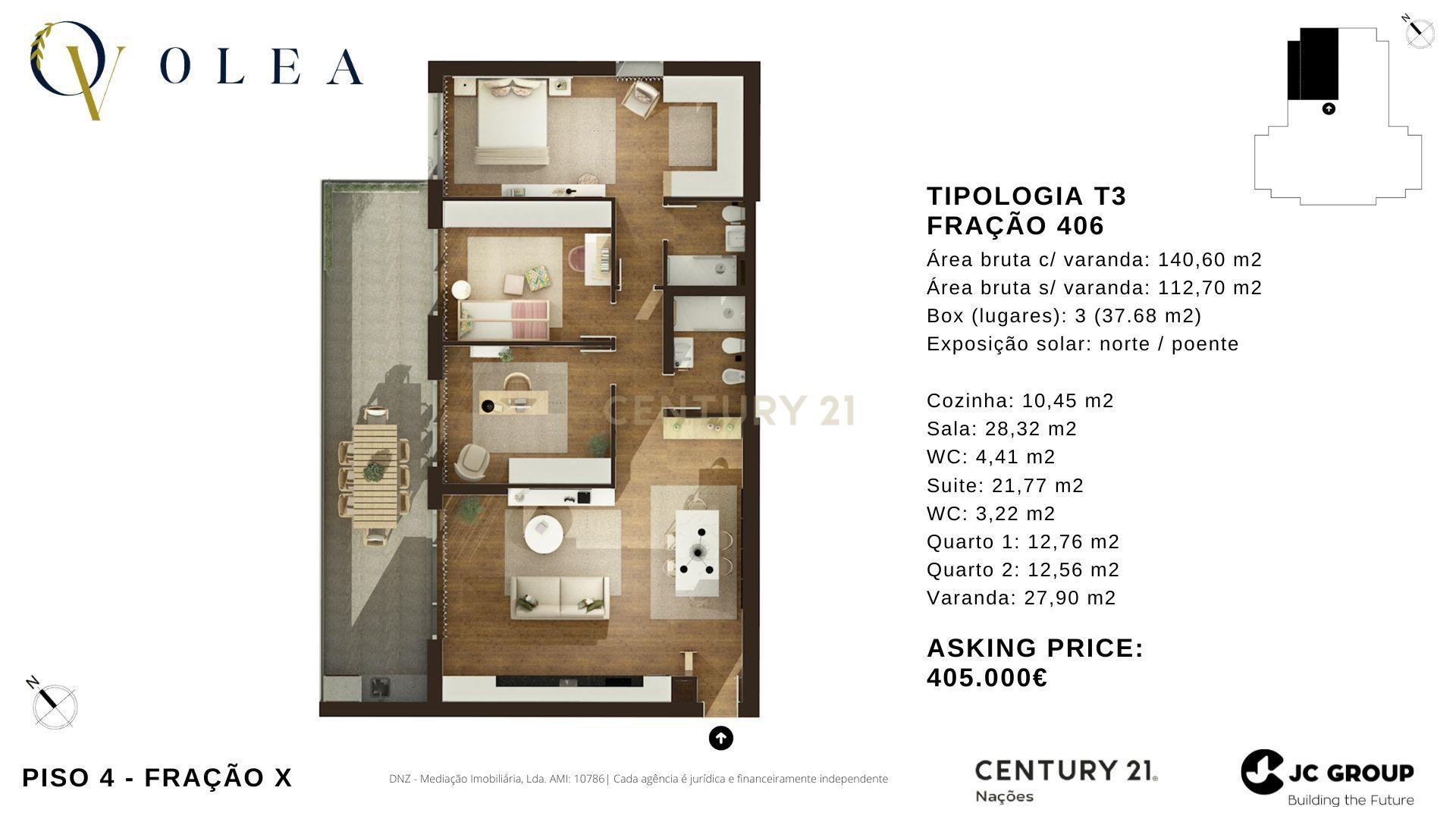 Apartamento T3- Olea Village 16 - Parque das Oliveiras, Camarate - Image 15
