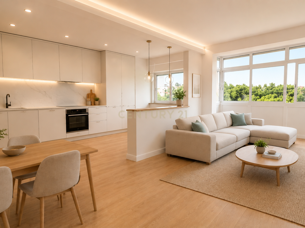 T2 duplex, remodelado com 91 m², sotão e varanda em Pai do Vento, Cascais - Image 2