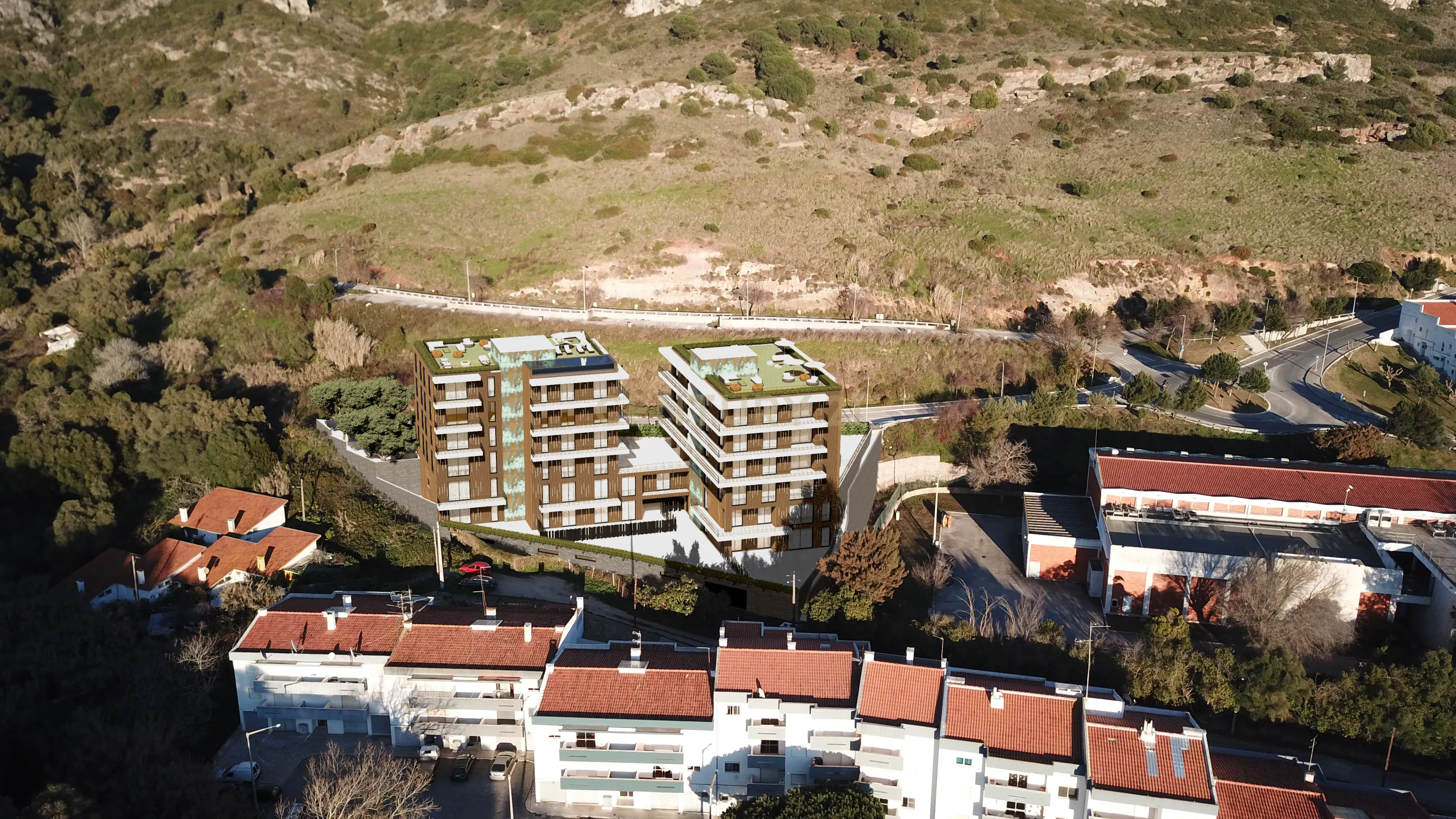 Fotografia 10 de T3 em Sesimbra com vista mar e piscina panorâmica
