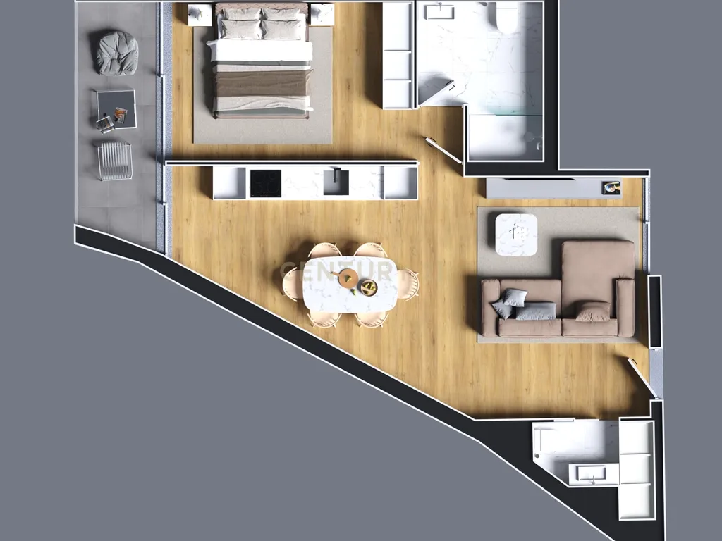 OAK Porto | T1 em último piso com varanda em condomínio privado na Boavista - Image 21