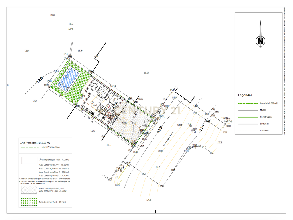 Lote de terreno com projecto aprovado para uma moradia  tipo t3 com vista de mar - Image 14