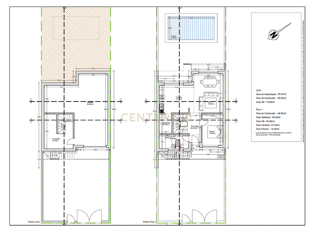 Lote de terreno com projecto aprovado para uma moradia  tipo t3 com vista de mar - Image 16
