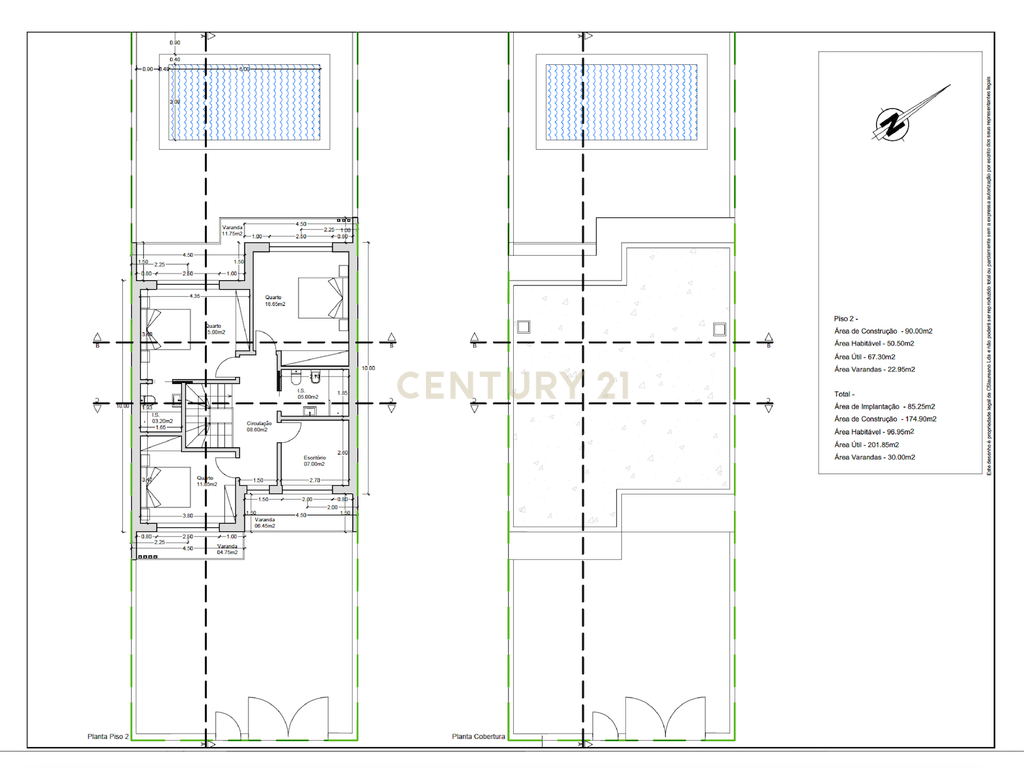 Lote de terreno com projecto aprovado para uma moradia  tipo t3 com vista de mar - Image 15