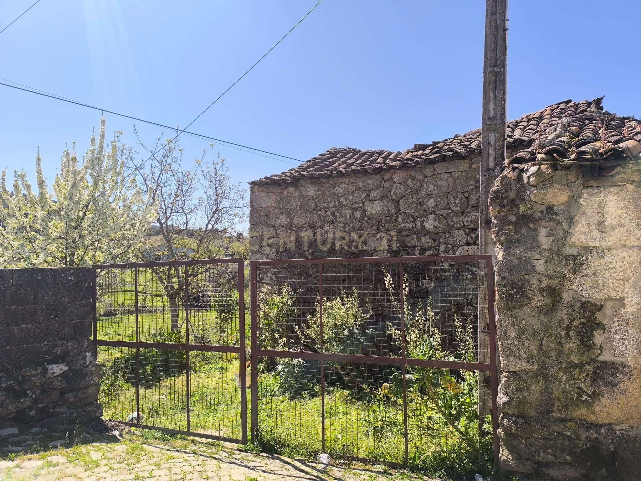 Fotografia 5 de Casa antiga, em pedra de granito, com terreno, poço e árvores de fruto.