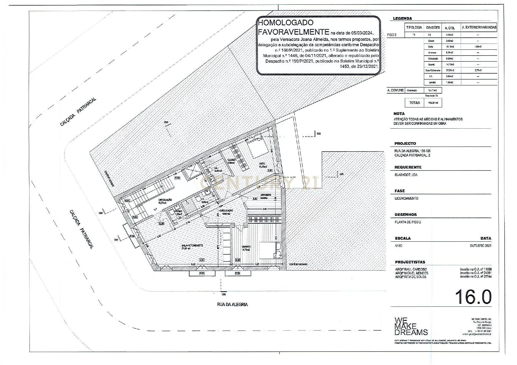Prédio para recuperar na Rua da Alegria com projeto aprovado para 3 T3, 1 T2 e 3 lugares de garagem. - Image 11