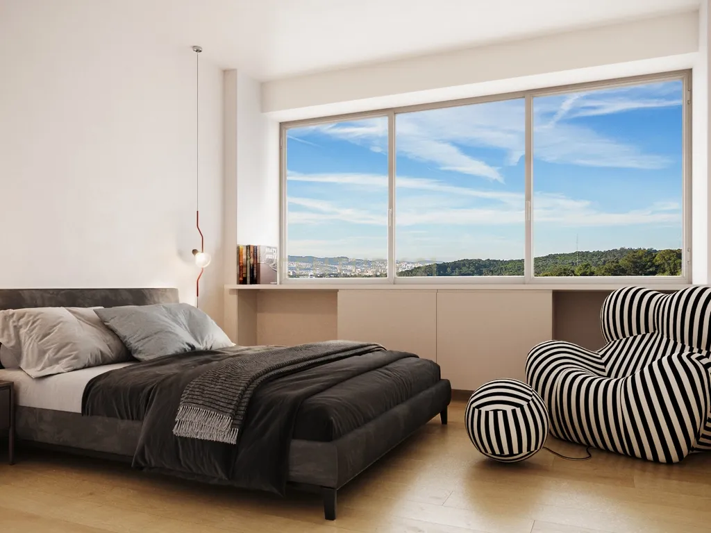 Apartamento T3 no Condomínio Smooth Restelo c/ Piscina, Garagem e Vista Rio - Image 6