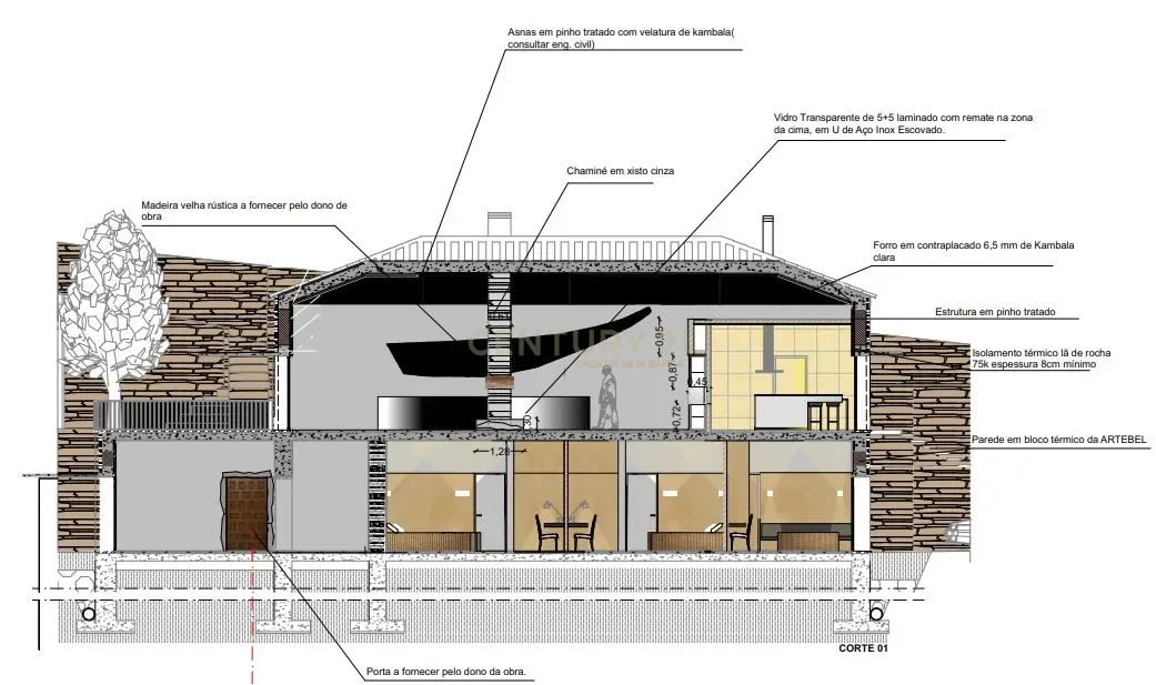 Terreno em Valdigem, com uma área total de 3.350m², oferece vistas panorâmicas sobre o Rio Douro. Tem licença para a construção de uma casa com seis quartos (T6), além de uma vasta área de terreno com vinhas antigas de categoria A. - Image 53