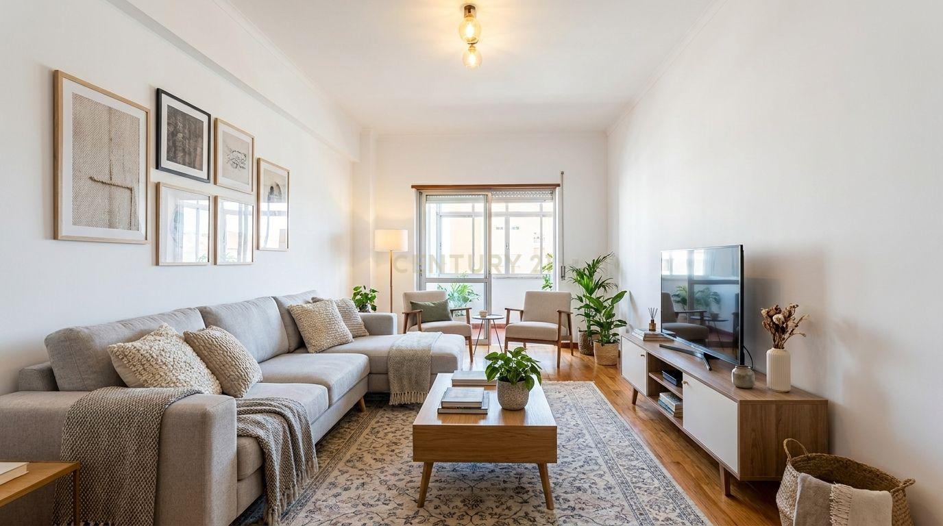 Fotografia 5 de Apartamento T2  com vista de Rio  Praça São João Batista  Almada