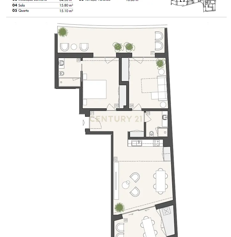 Apartamento Moderno T1+1 em construção no Porto de Mós em Lagos - Image 27
