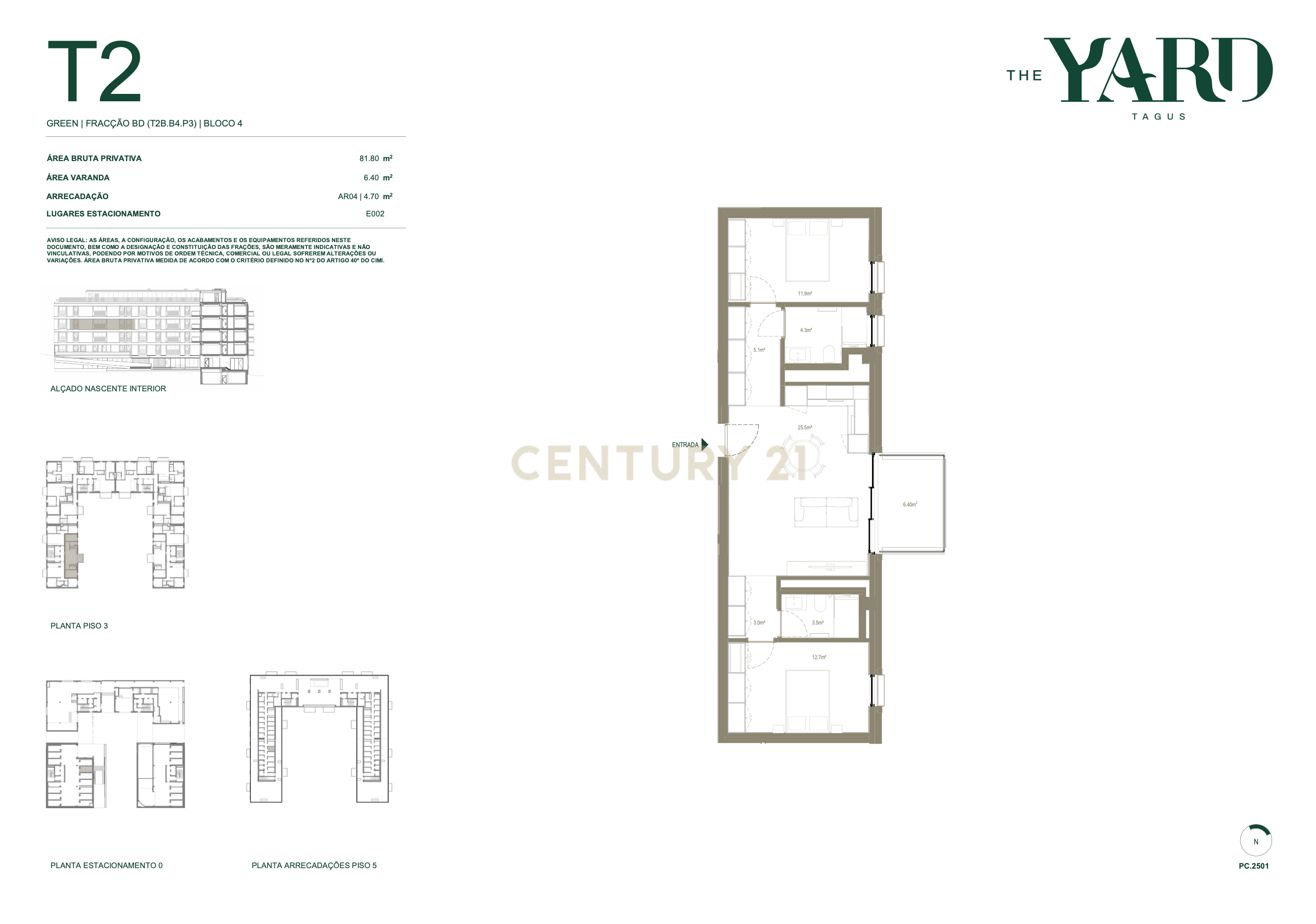 Fotografia 9 de T2  THE YARD TAGUS | GREEN | PISO 3 | TAGUSPARK | NOVO