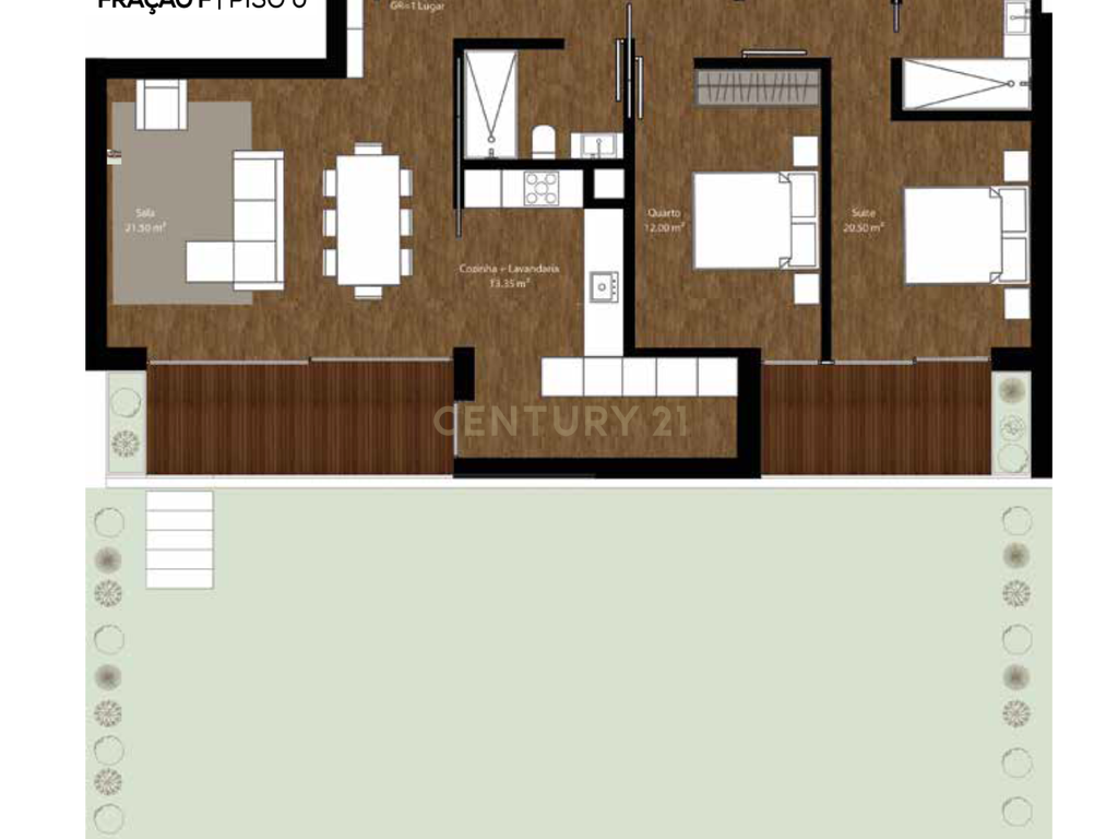 Apartamento T3 com terraço, em condomínio com piscina e jardim - Image 15