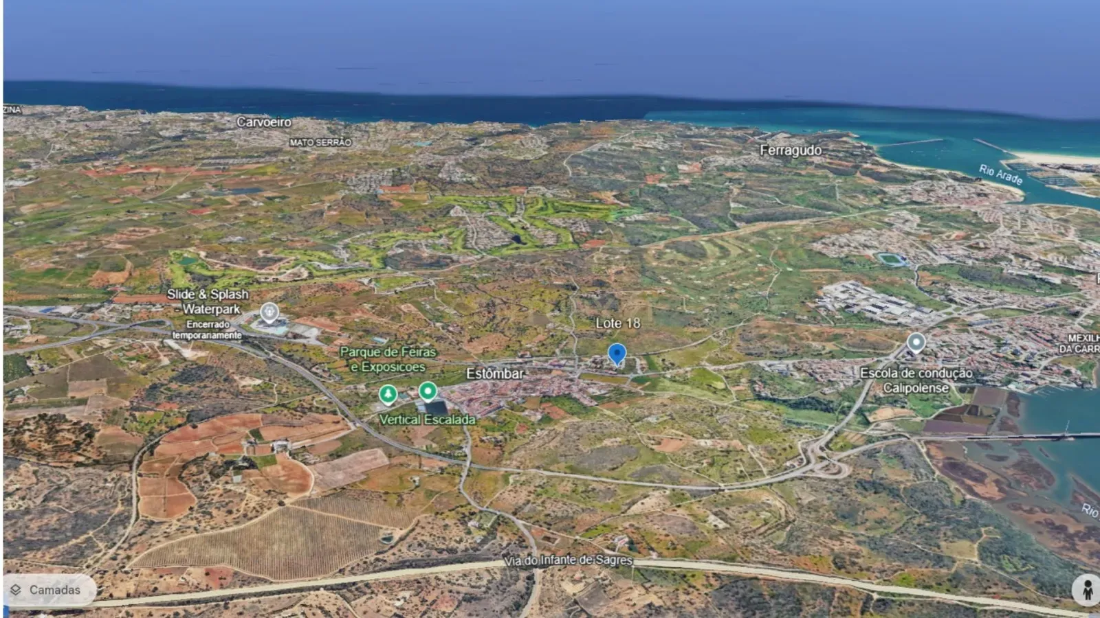 Lote de 168 m² para Construção de Moradia Geminada com Dois Pisos (exige Apresentação de Projeto) em Estombar, Lagoa - Image 4