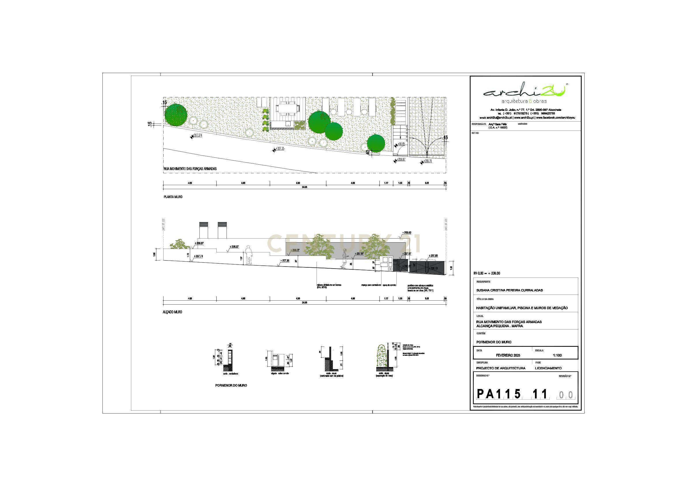 Fotografia 11 de Terreno urbano com 625 m², situado em Alcainça Pequena, Mafra, com projeto de arquitetura para a construção de uma moradia  unifamiliar