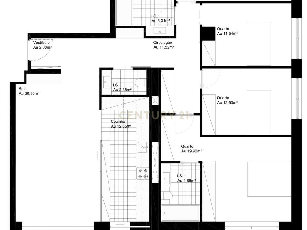 Apartamento T4 com varanda num condomínio fechado, Ocean Terrace, em Leça da Palmeira - Image 2