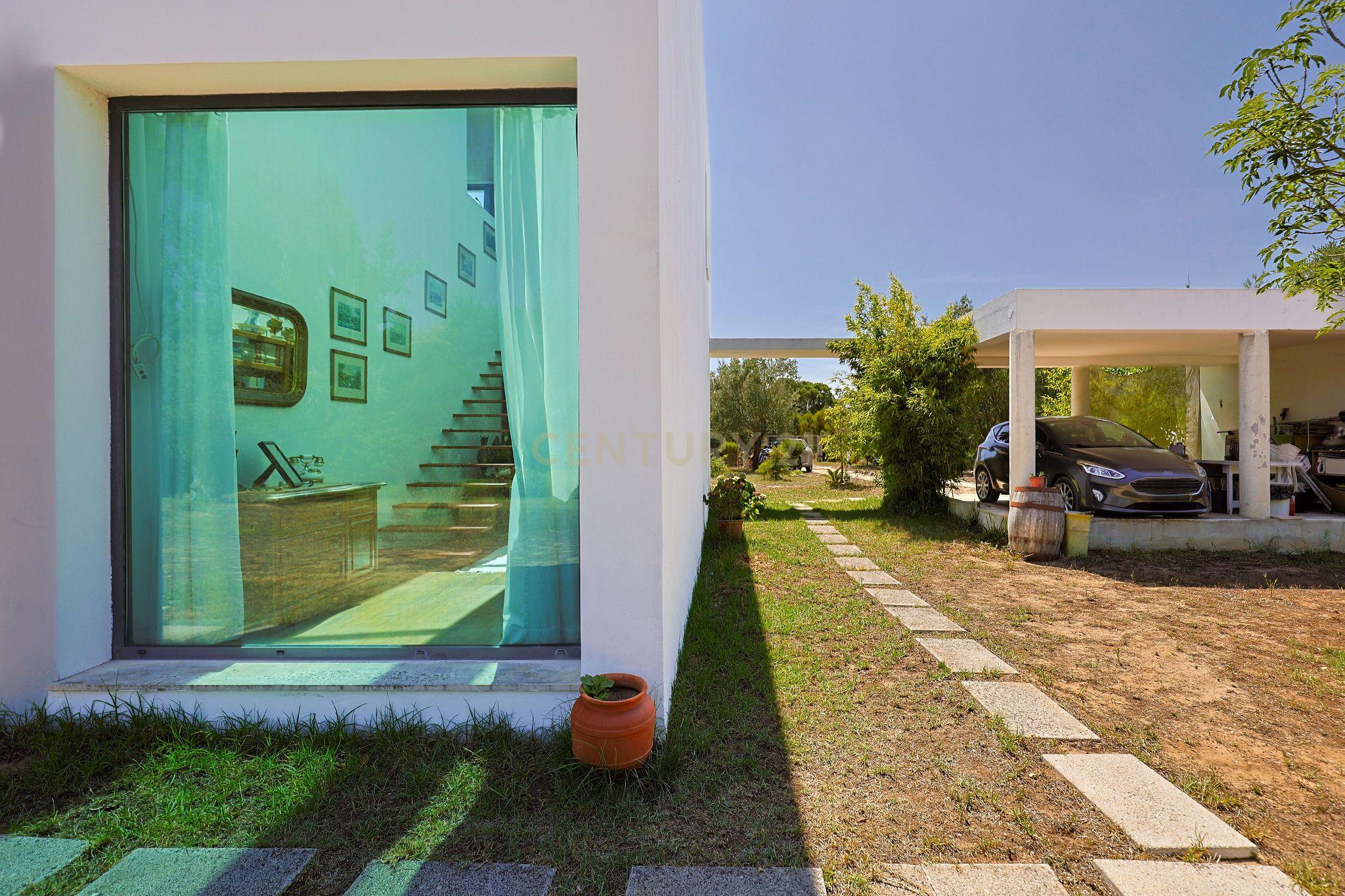 Fotografia 9 de Villa Contemporânea, inserida num lote de 9.500m2 na Quinta do Anjo, Palmela.