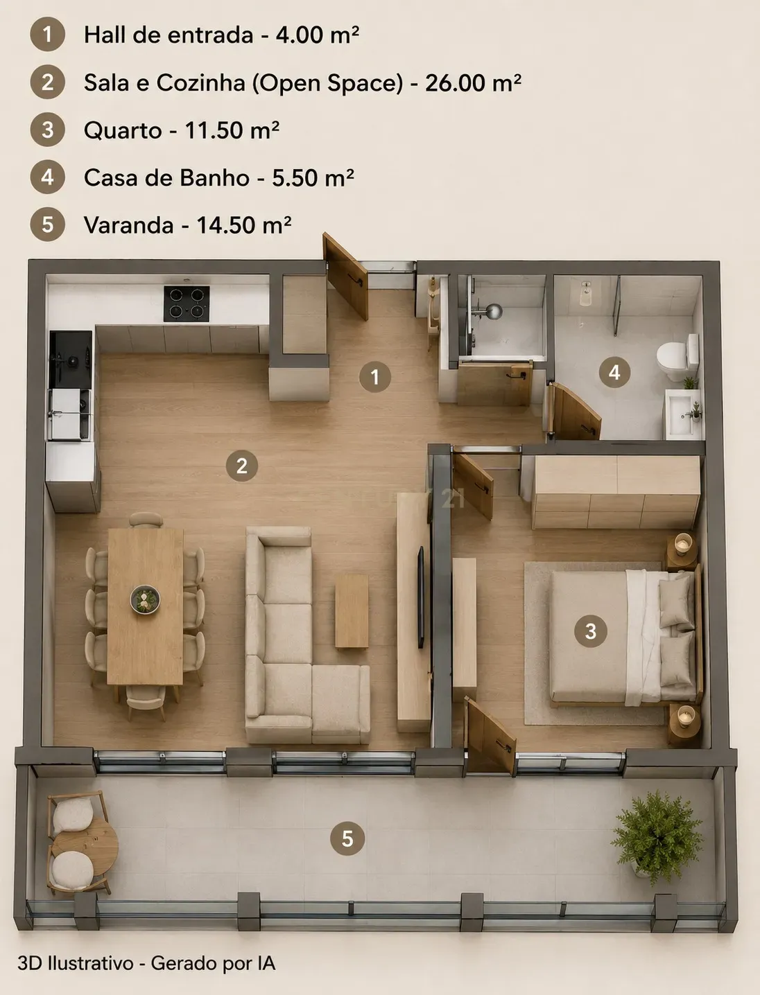 Apartamento T1 à venda em Tavarede, Figueira da Foz — foto 5
