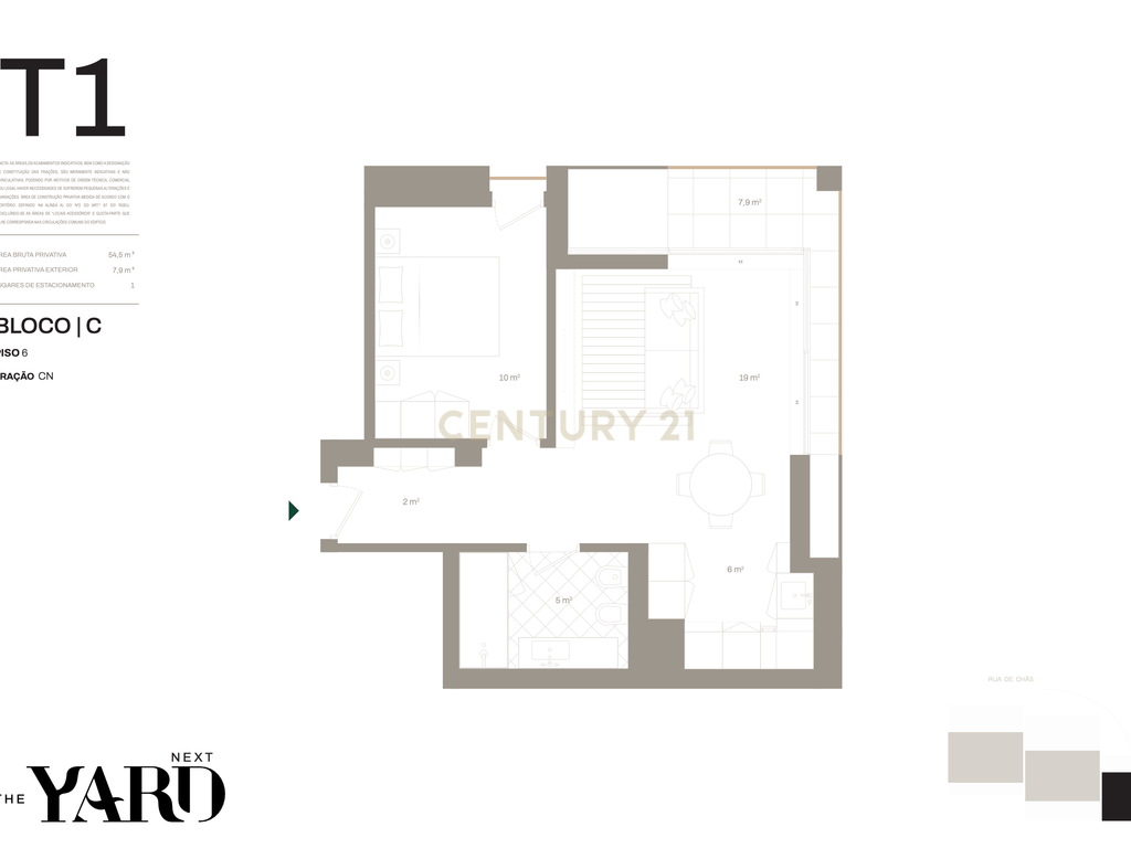 Apartamento T1 no The YARD NEXT – Jardins da Arrábida, Vila Nova de Gaia - Image 13