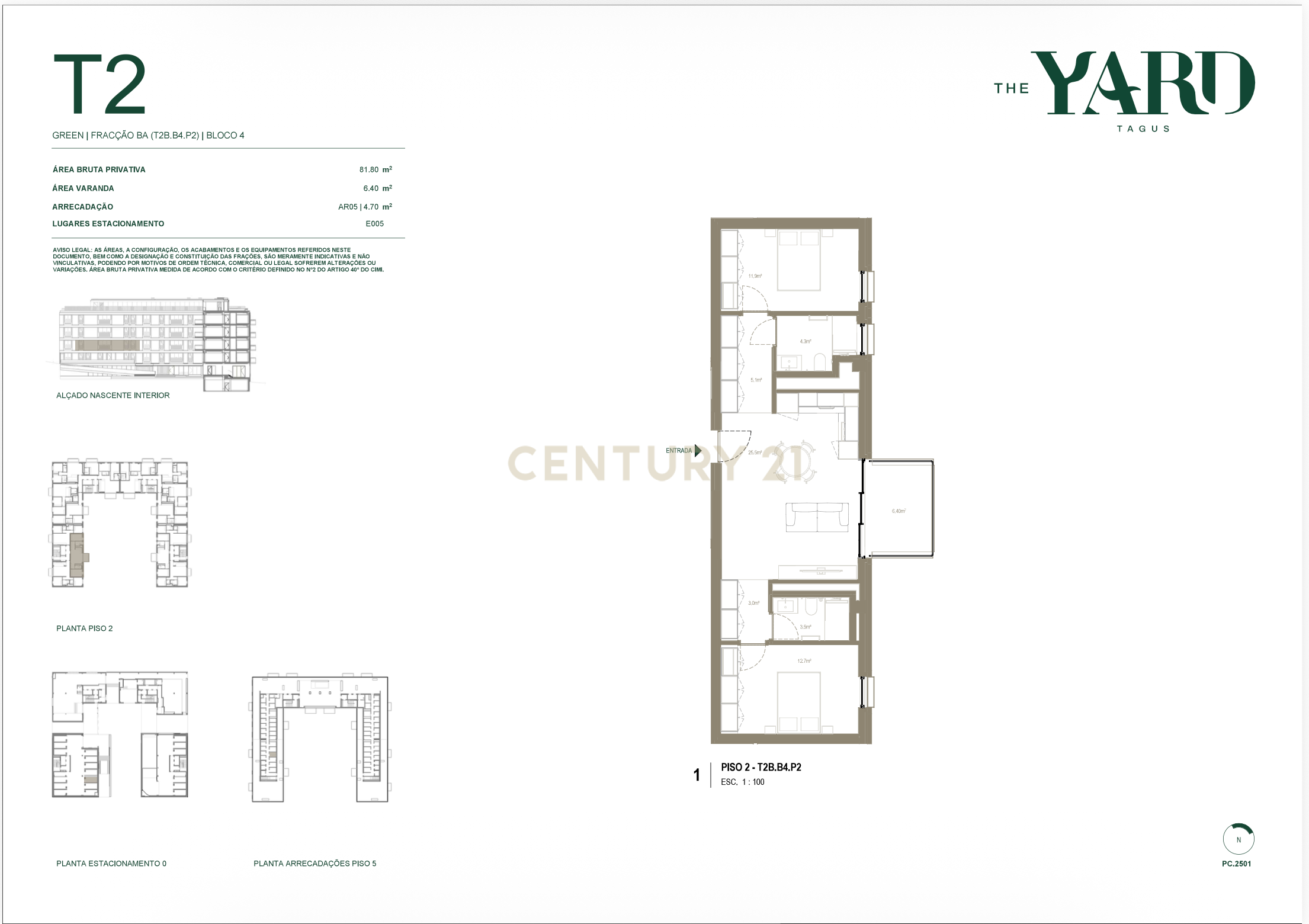 Fotografia 7 de T2 | THE YARD TAGUS | GREEN | PISO 2 | TAGUSPARK | ENTREGA 2027