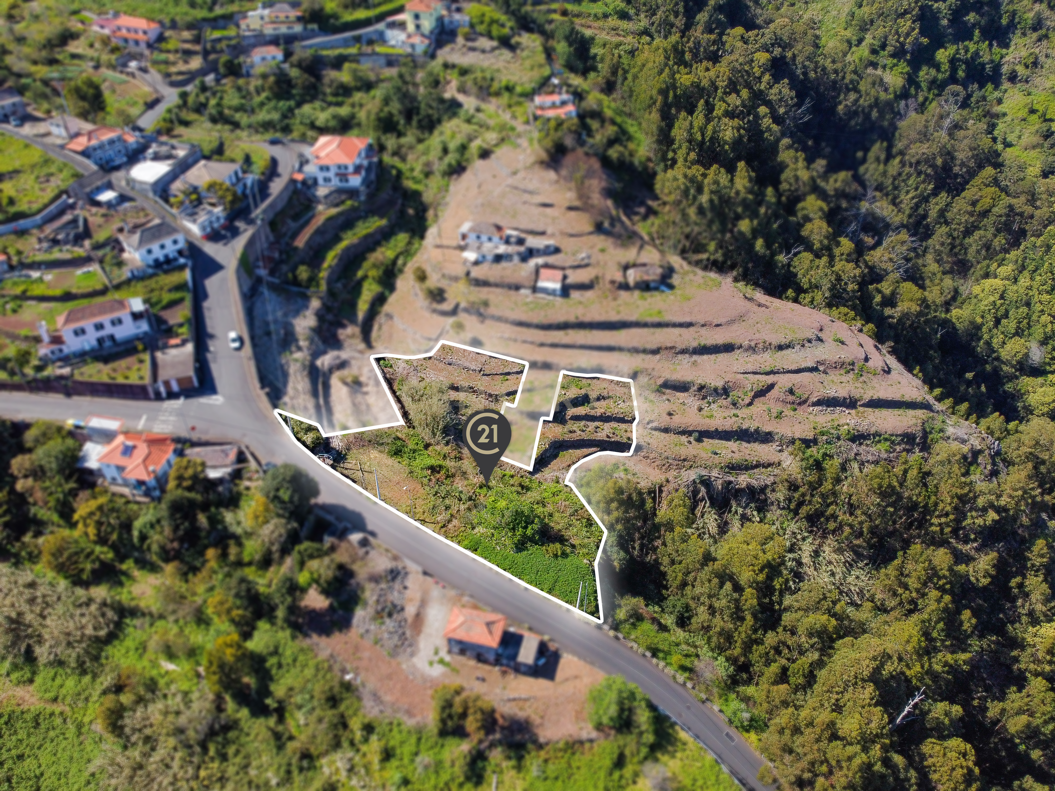 Fotografia 11 de Terreno com Vista Mar e Potencial de Construção em Santa Cruz
