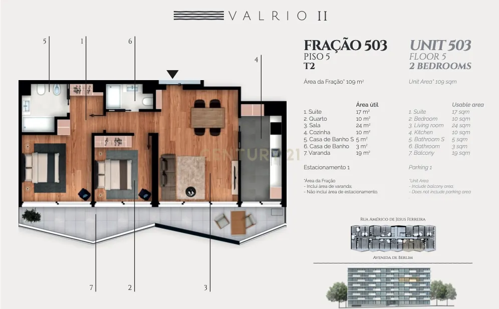 Apartamento T2 no VALRIO II junto ao Parque das Nações - Image 34