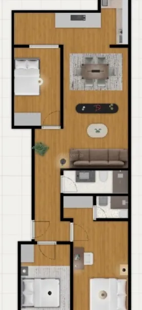 T3 Totalmente Remodelado e Mobilado com Varanda e Terraço Privativo | Arroios / Alameda - Image 2