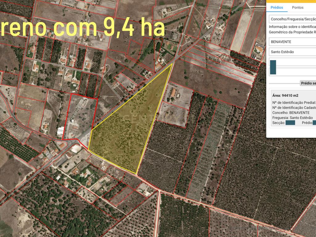 Terreno com 94.000 m2 na zona do Novo Aeroporto de Lisboa, Santo Estêvão, Benavente. Em venda! - Image 1