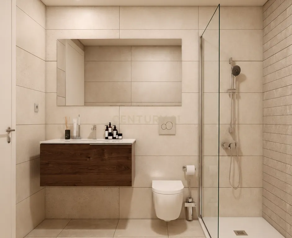 Apartamento T1 NOVO com Varanda e Vista Jardim no Condomínio Ouro Valley - Image 8