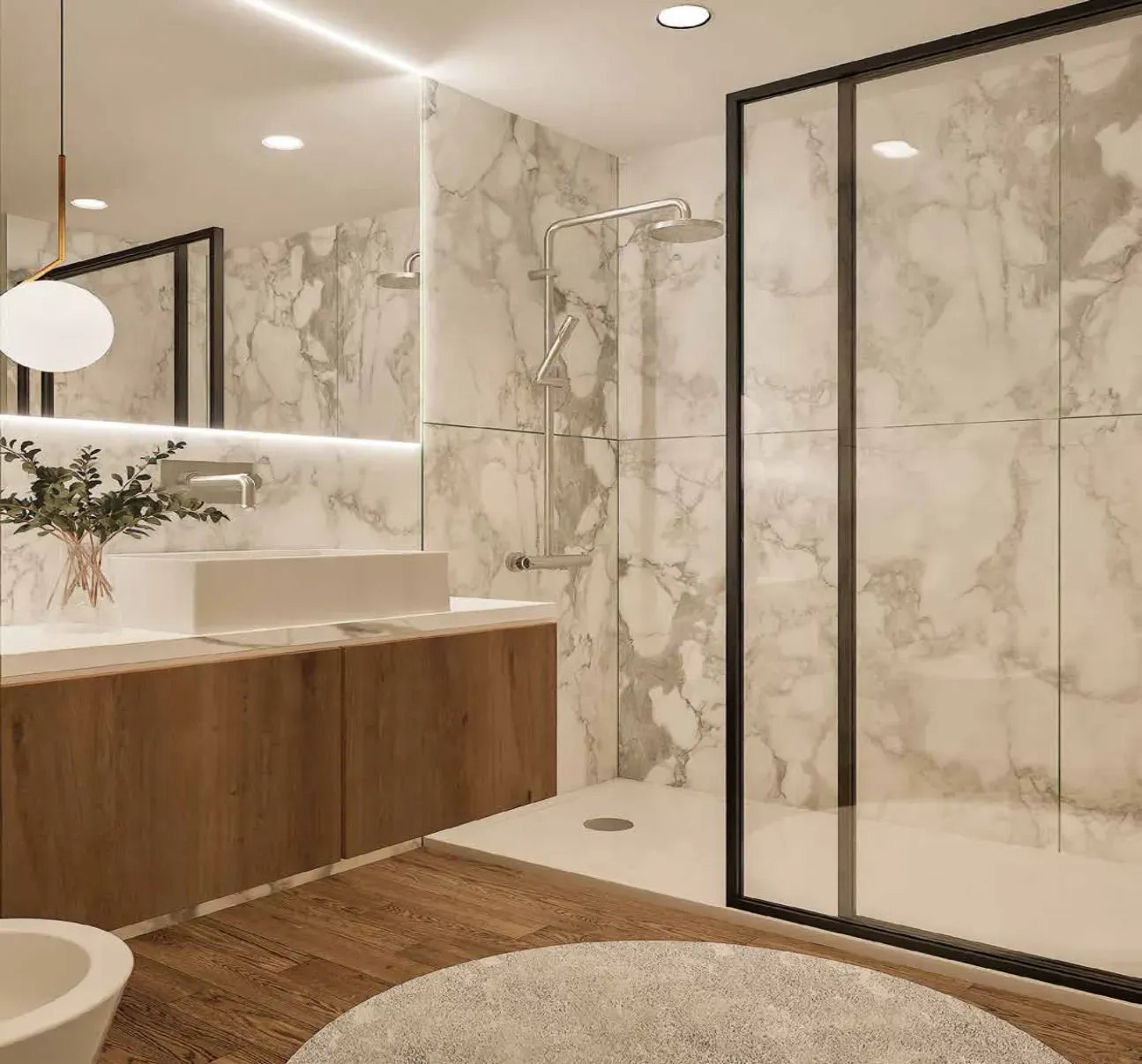 Apartamento T3 com terraço e jardim, em condomínio com piscina - Image 9