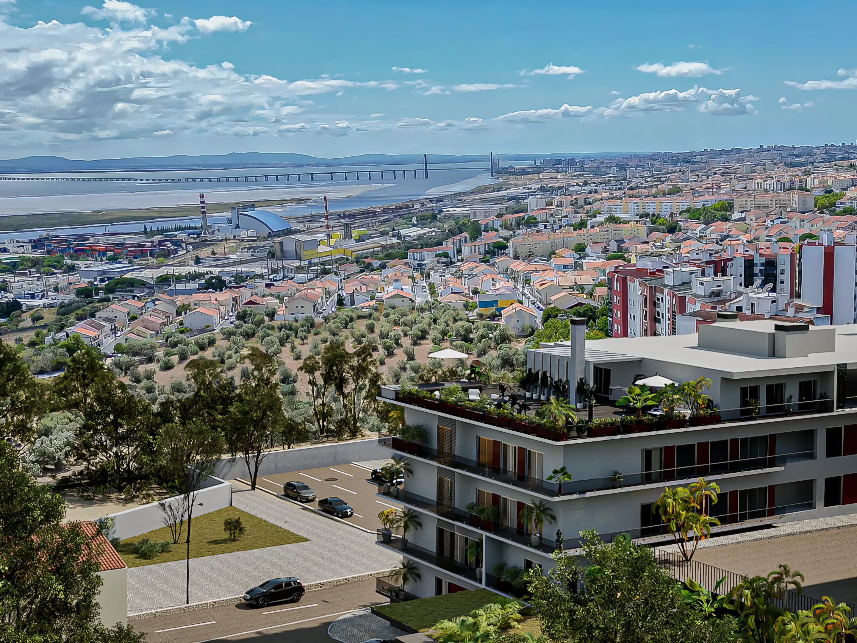 Apartamento T2 Novo com vista rio em condomínio fechado com piscina – Iria Rio Residence, somente 15 minutos de Parque das Nações - Image 6