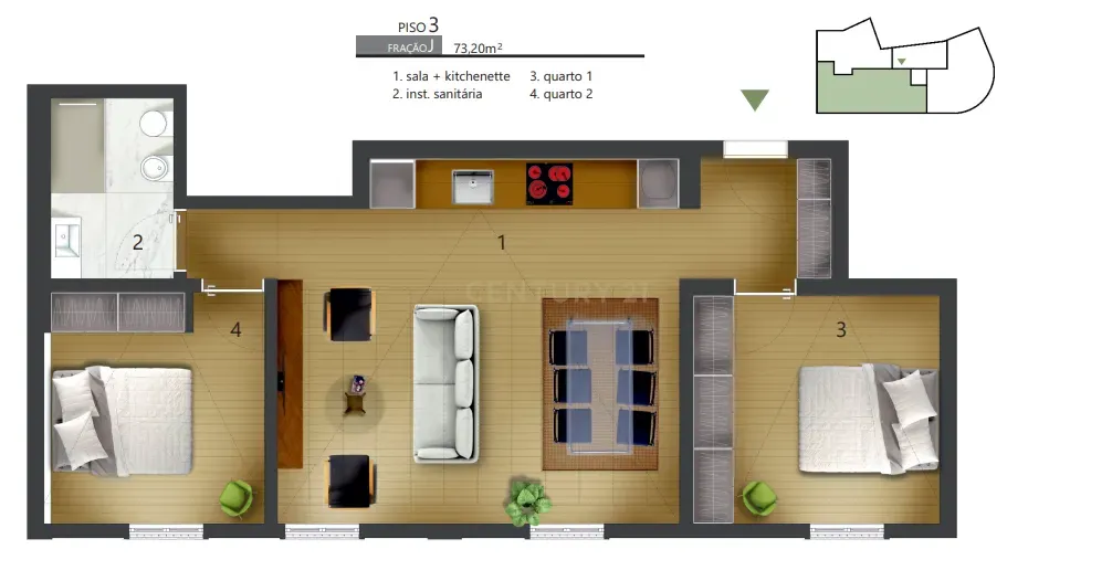 Apartamento T2 Novo em Campolide - Image 14