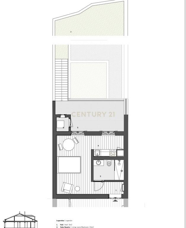 Apartamento T0 com jardim | Centro do Porto - Image 2