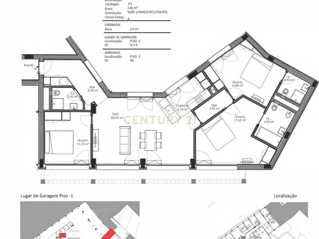 T3 COM VARANDA  E TERRAÇO DE 139M2  NO BONFIM, PORTO - Image 16