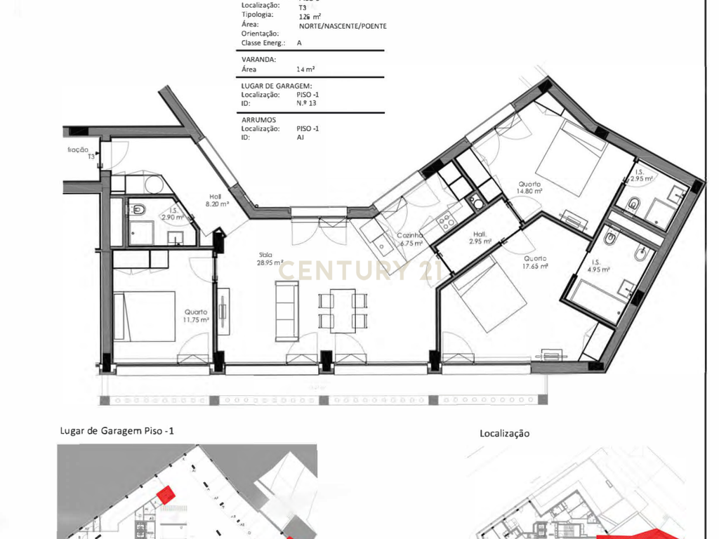 T3 COM VARANDA  E TERRAÇO DE 139M2  NO BONFIM, PORTO - Image 13