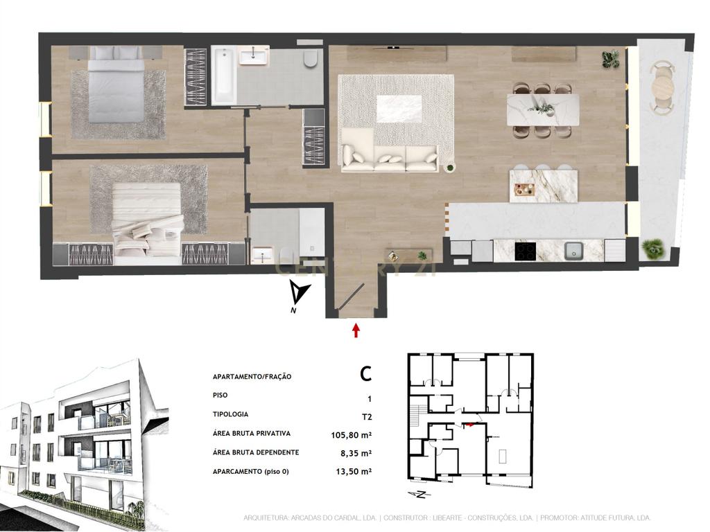 Apartamento T2 no centro da cidade de Pombal - Image 10