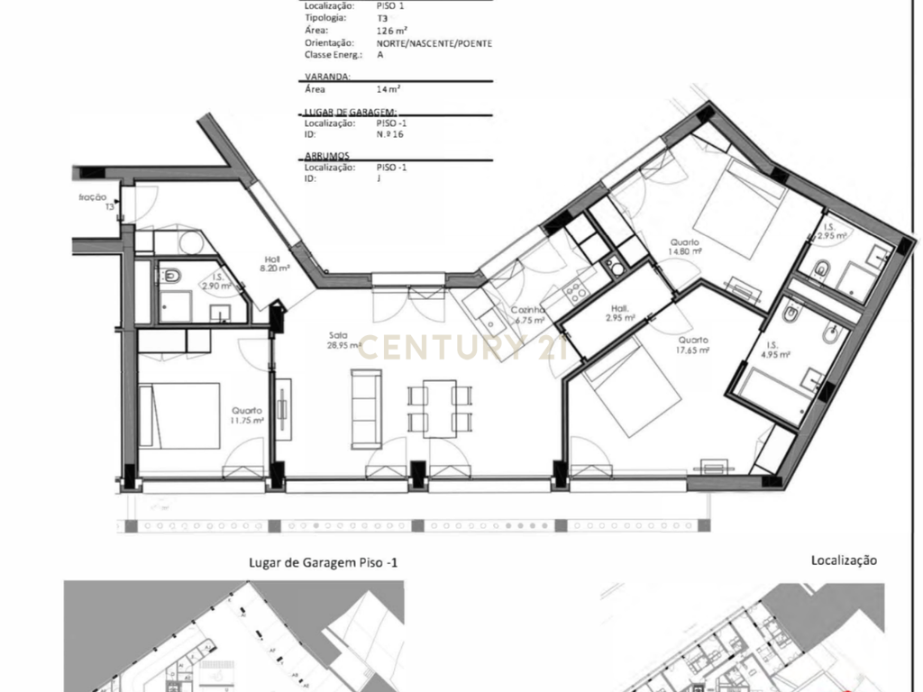 T3 COM VARANDA  E TERRAÇO DE 139M2  NO BONFIM, PORTO - Image 14