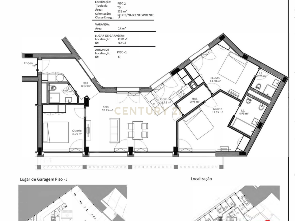 T3 COM VARANDA  E TERRAÇO DE 139M2  NO BONFIM, PORTO - Image 12