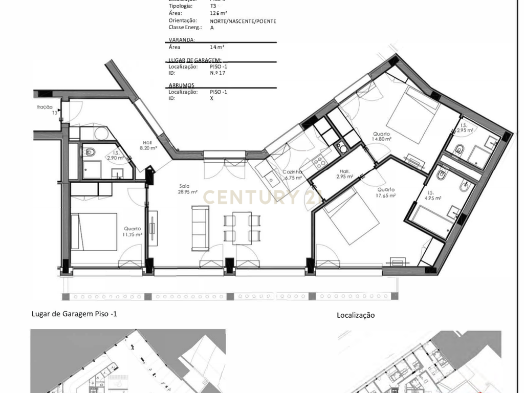 T3 COM VARANDA  E TERRAÇO DE 139M2  NO BONFIM, PORTO - Image 11