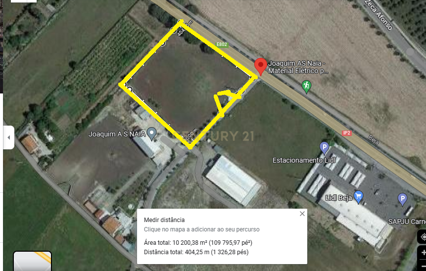 BEJA -ALENTEJO Zona privilegiada para o FUTURO da Cidade , Arrisque ser o 1º. e Ficará a ganhar DESTAQUE EM CURSO de 1 hectare . Áreas de Implantação cerca de 6000 m2 - Image 2
