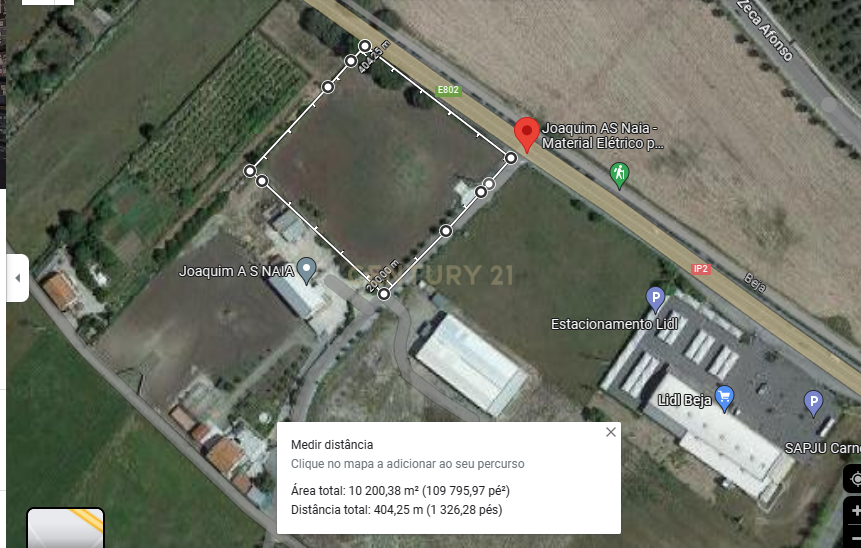 BEJA -ALENTEJO Zona privilegiada para o FUTURO da Cidade , Arrisque ser o 1º. e Ficará a ganhar DESTAQUE EM CURSO de 1 hectare . Áreas de Implantação cerca de 6000 m2 - Image 10