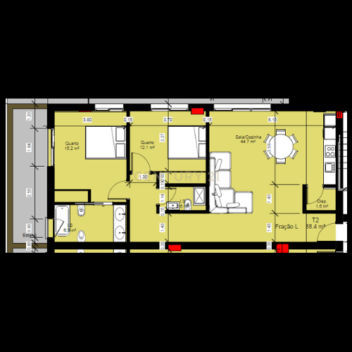 APARTAMENTO T2 | CONDOMINIO VILLA GARDEN'S - Em Construção - Image 16