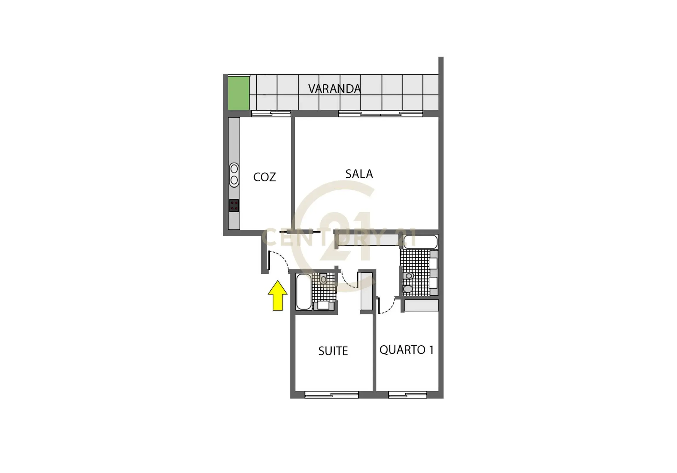 APARTAMENTO T2 | 2 LUGARES ESTACIONAMENTO - BOX | SUITE | VARANDA - Image 13