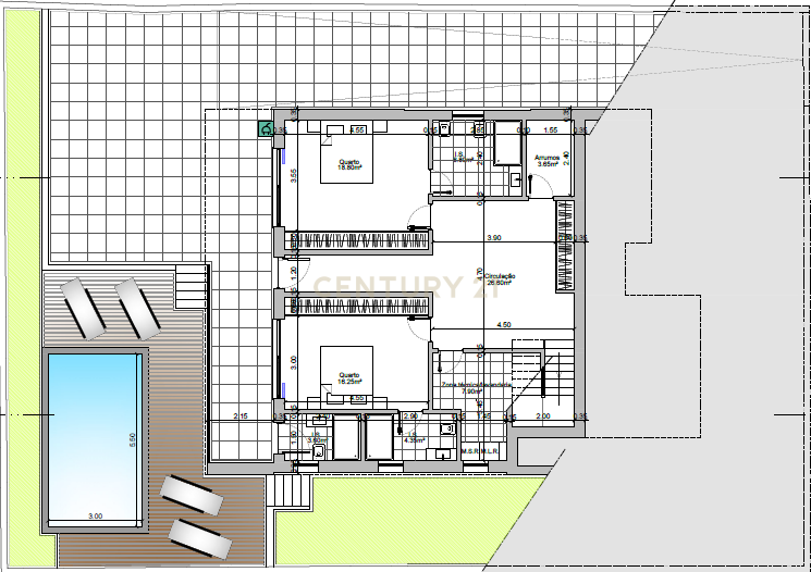 LOTE 481m2 C/ PROJECTO APROVADO PARA MORADIA ISOLADA UNIFAMILIAR COM PISCINA E JARDIM - Image 10