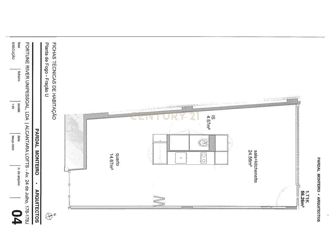 Loft Residencial  T1 de design industrial no prestigiado Alcantâra Lofts. Para Venda - Image 30