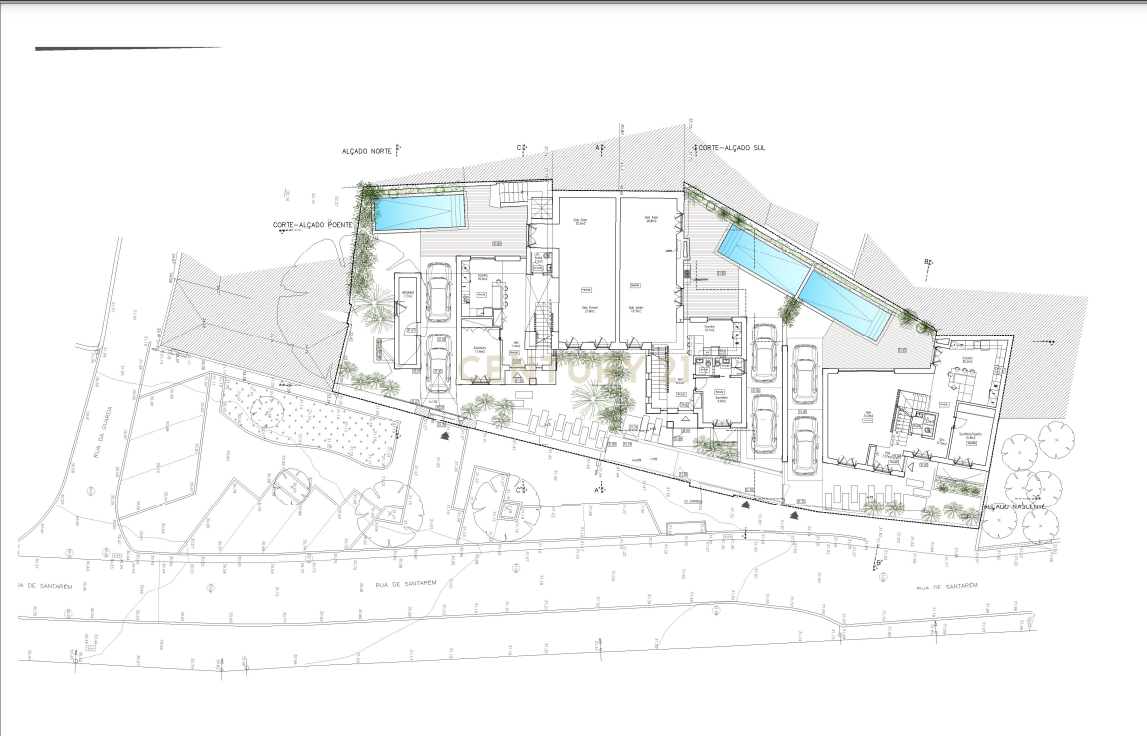 Terreno com projeto aprovado para condomínio de 3 moradias em Carcavelos - Image 4