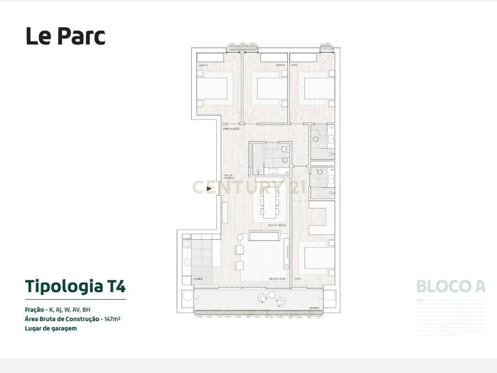 APARTAMENTO T4 NOVO | VISTA LIVRE MAR | CONDOMINIO LE PARC | PISCINA | QUADRA DE PADEL|  VILA NOVA DE GAIA - Image 34