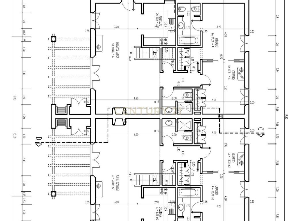 Moradia geminada T2 com terraço e jardim - Image 29