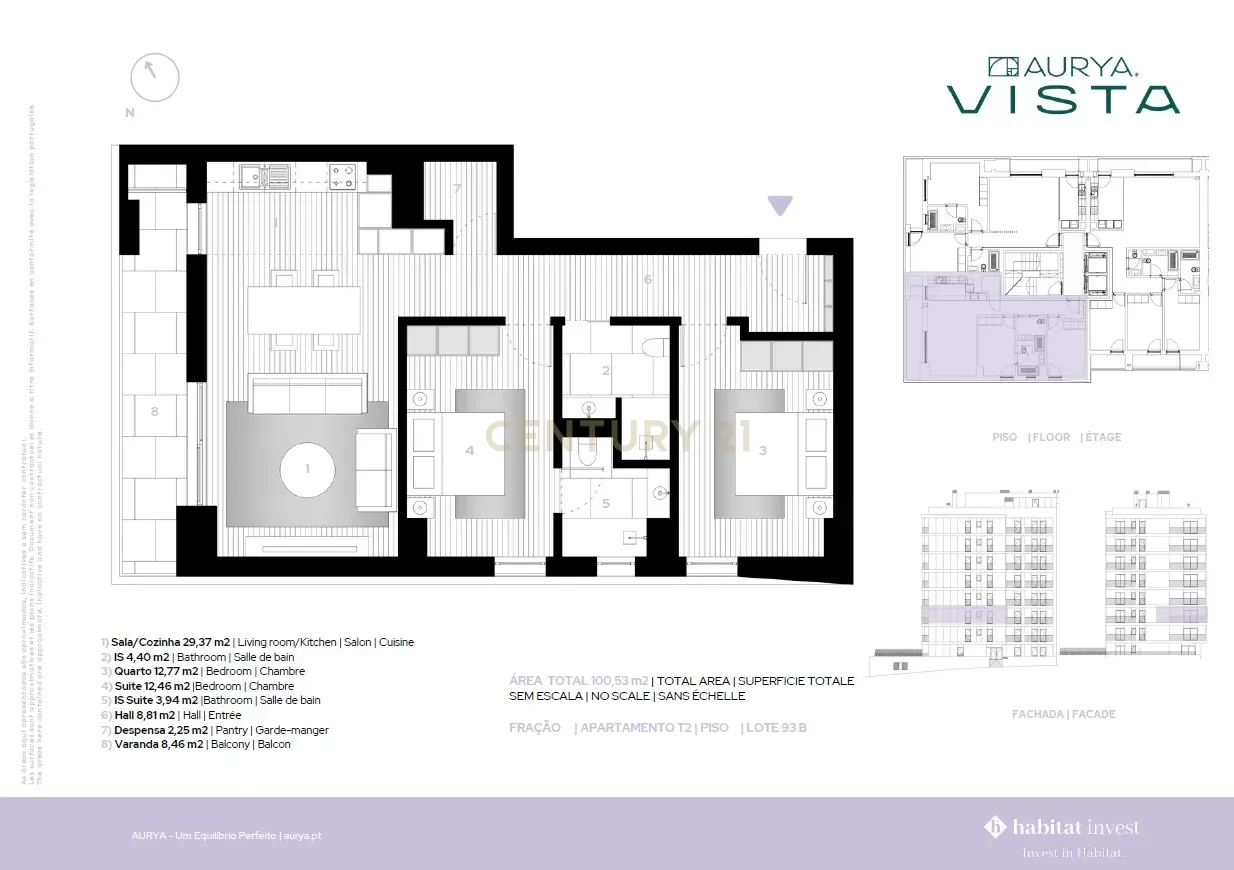 Apartamento T2 - Empreendimento AURYA VISTA - Image 13