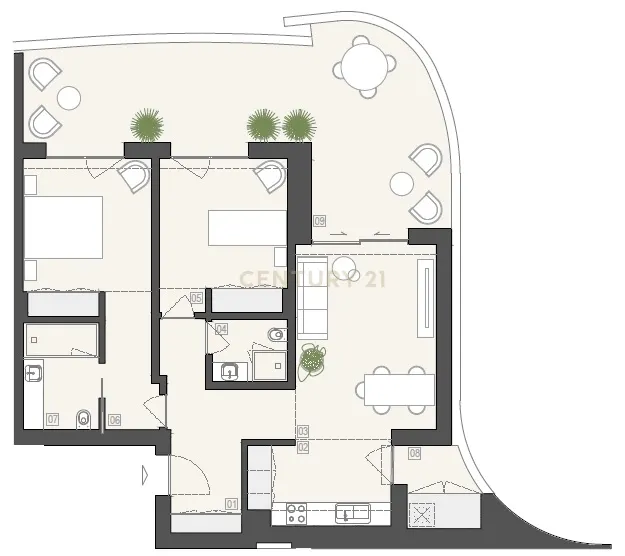 Apartamento Moderno T2 em construção no Porto de Mós em Lagos - Image 26